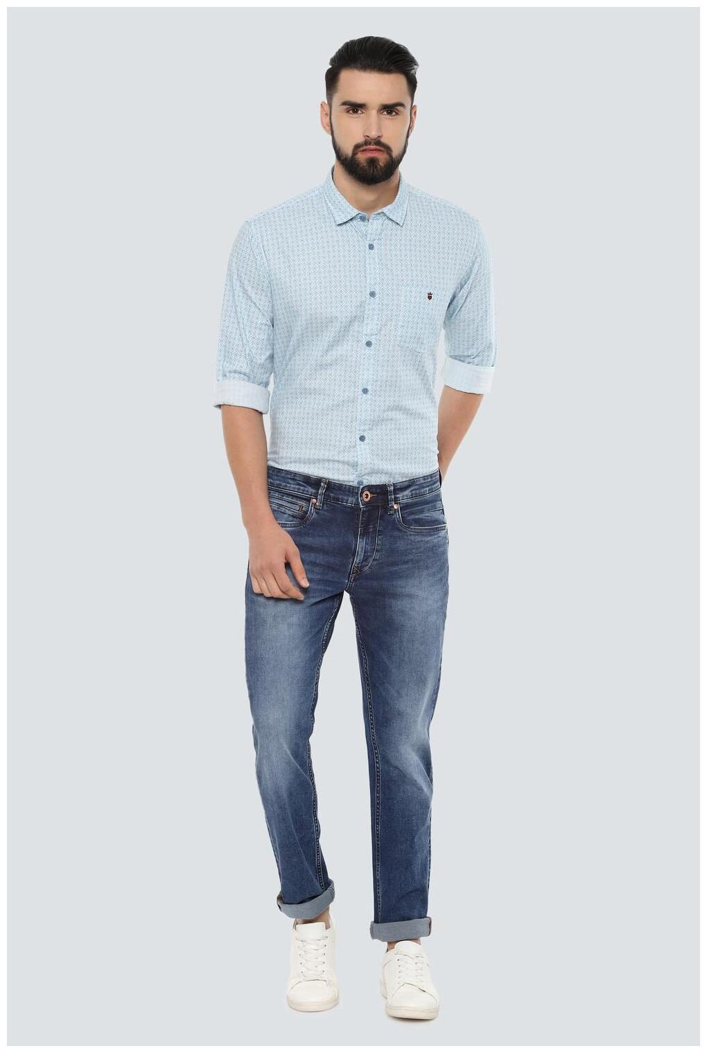 

Louis Philippe Men Blue Slim Fit Jeans