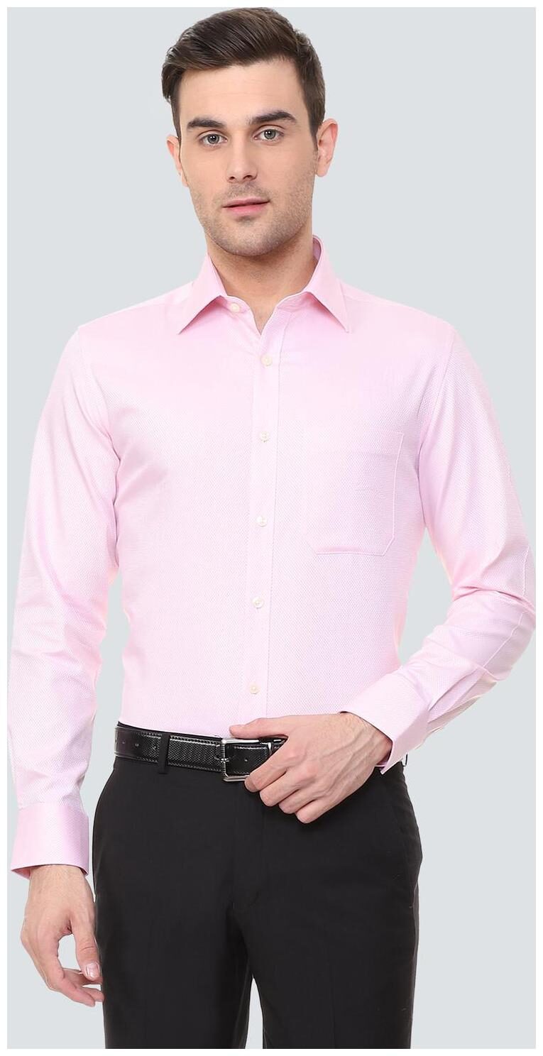 

Louis Philippe Men Regular fit Formal Shirt - Pink