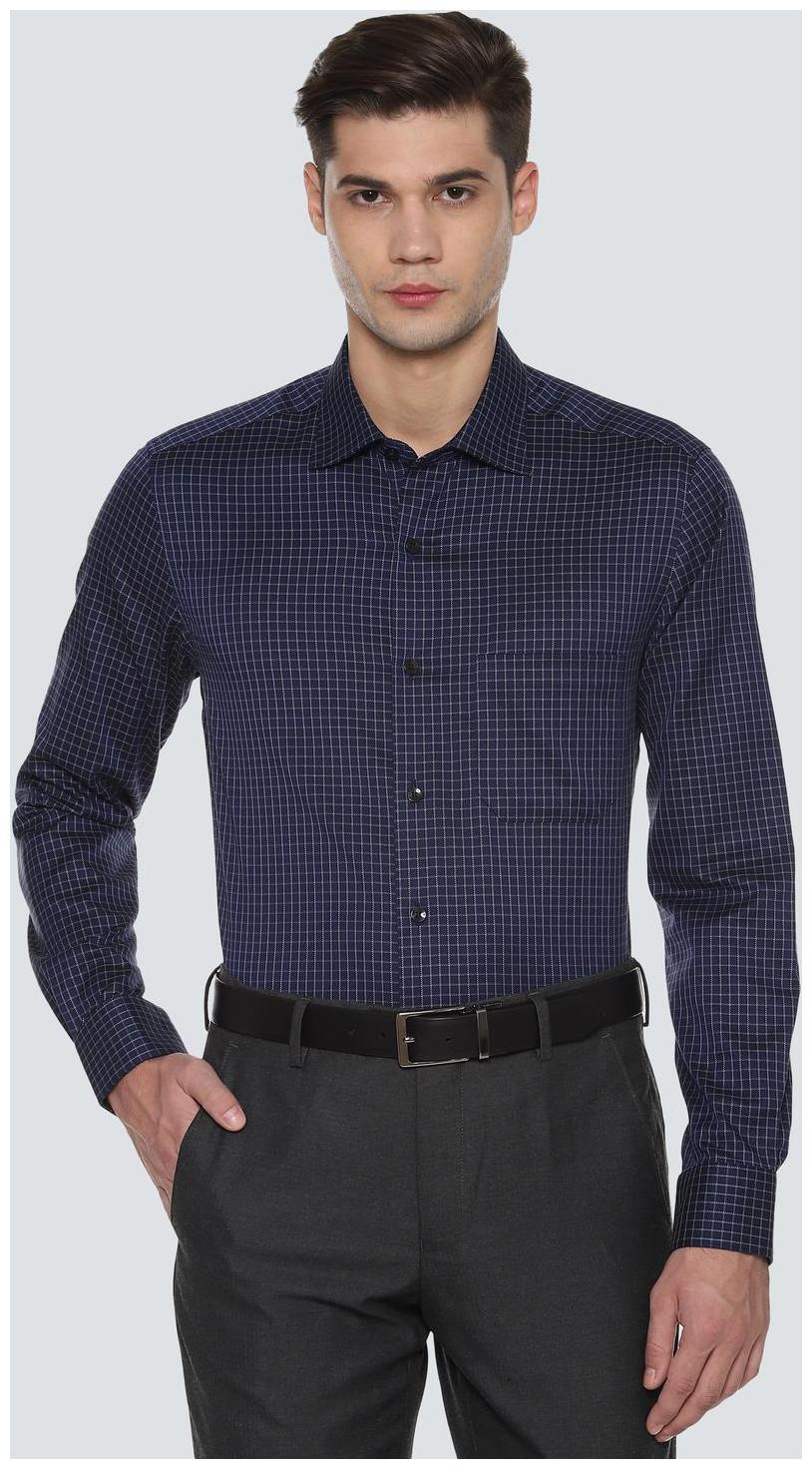 

Louis Philippe Men Regular fit Formal Shirt - Blue