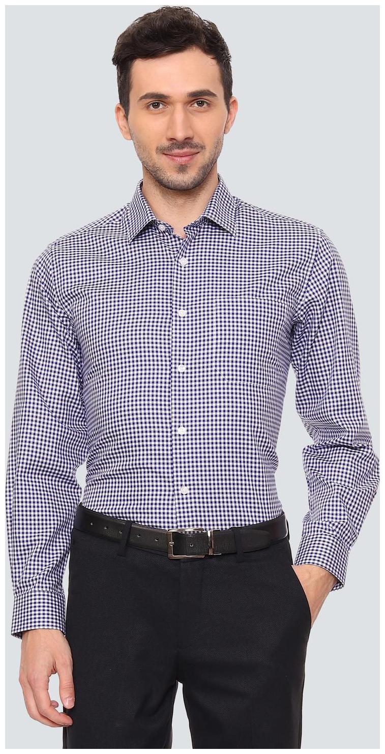 

Louis Philippe Men Slim fit Formal Shirt - Purple White