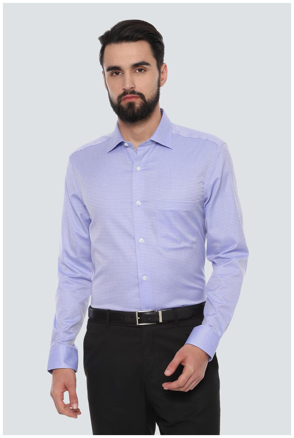 

Louis Philippe Men Regular fit Formal Shirt - Blue