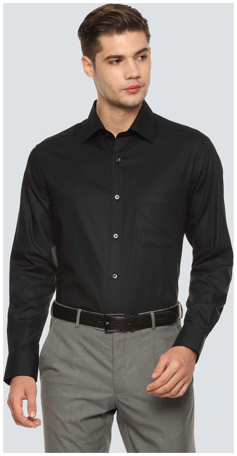 

Louis Philippe Men Regular fit Formal Shirt - Black