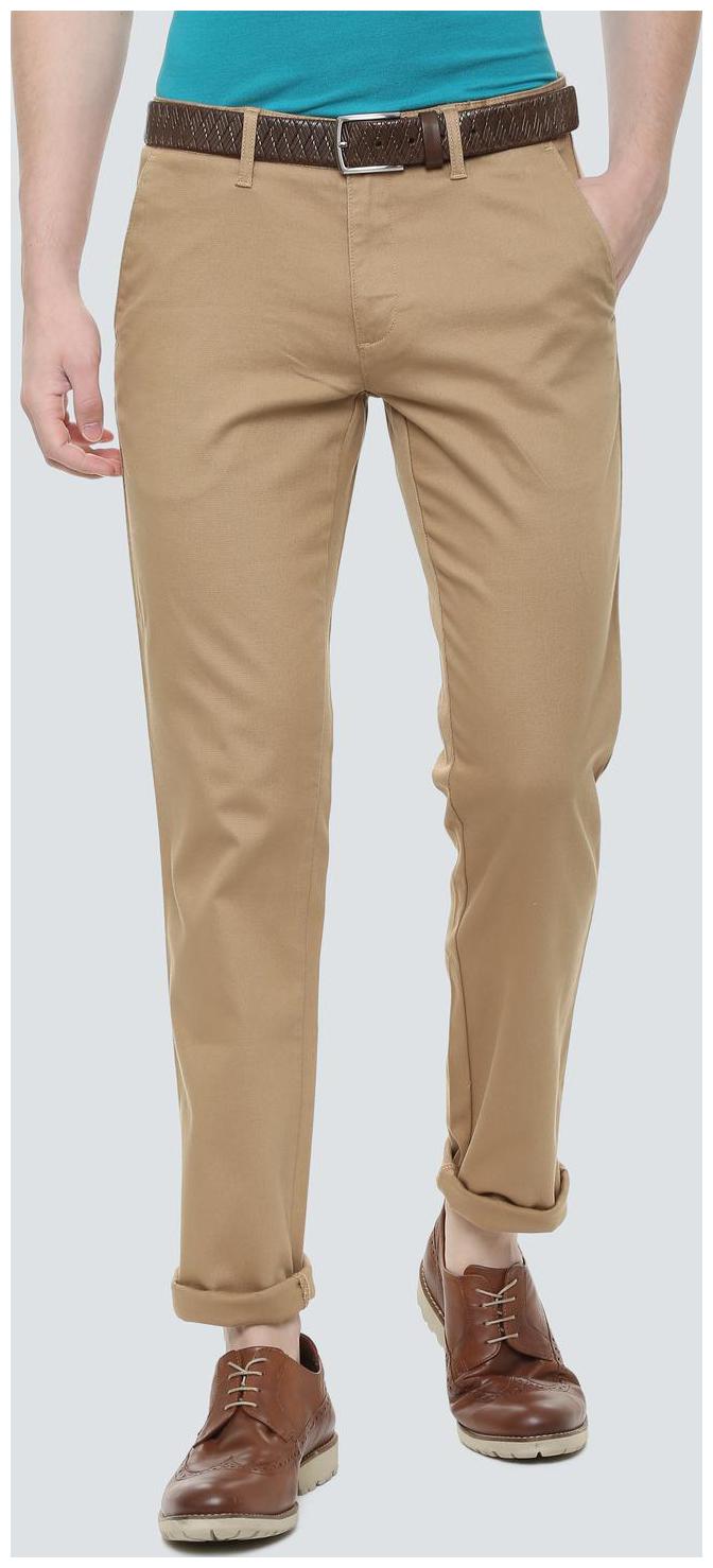 

Louis Philippe Men Brown Solid Slim fit Regular trousers
