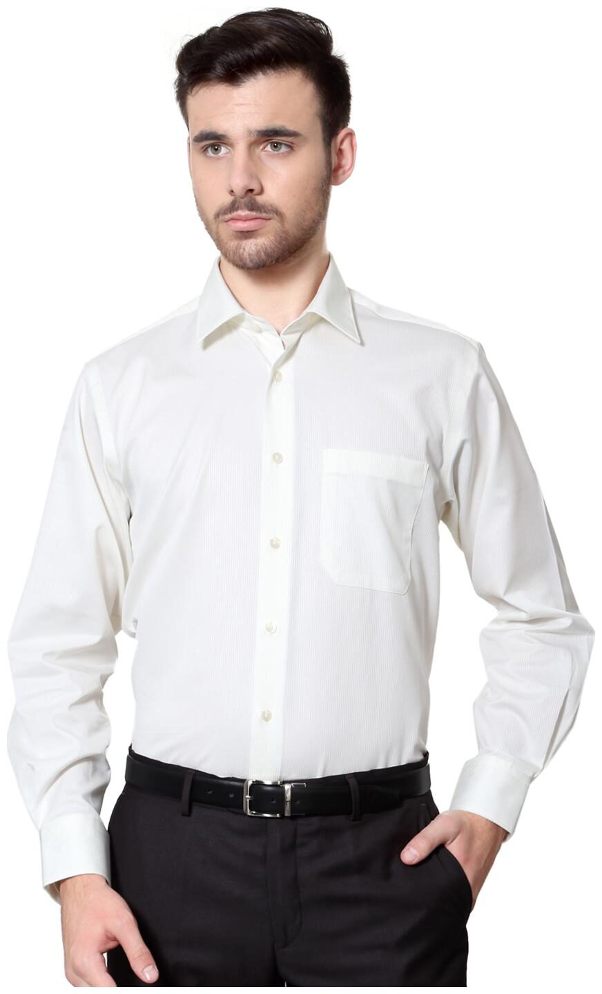

Louis Philippe Men Regular fit Formal Shirt - White