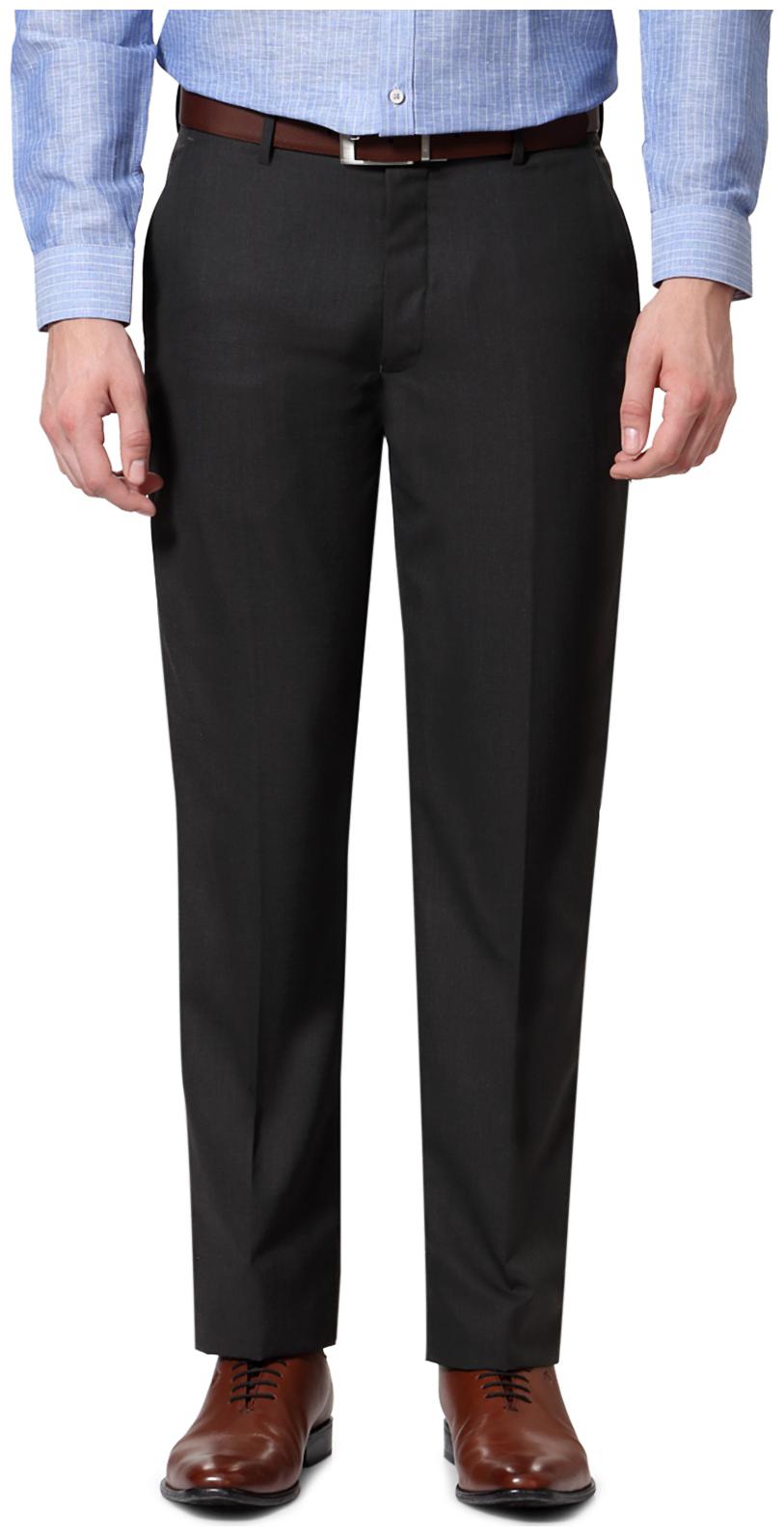 

Louis Philippe Men Solid Regular Fit Formal Trouser - Grey