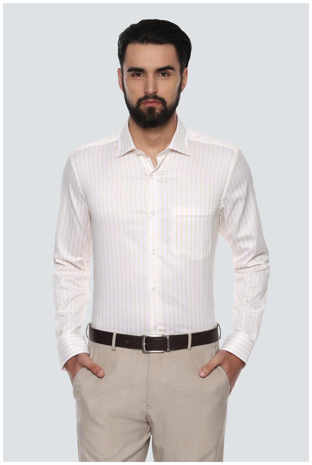 

Louis Philippe Men Regular fit Formal Shirt - White