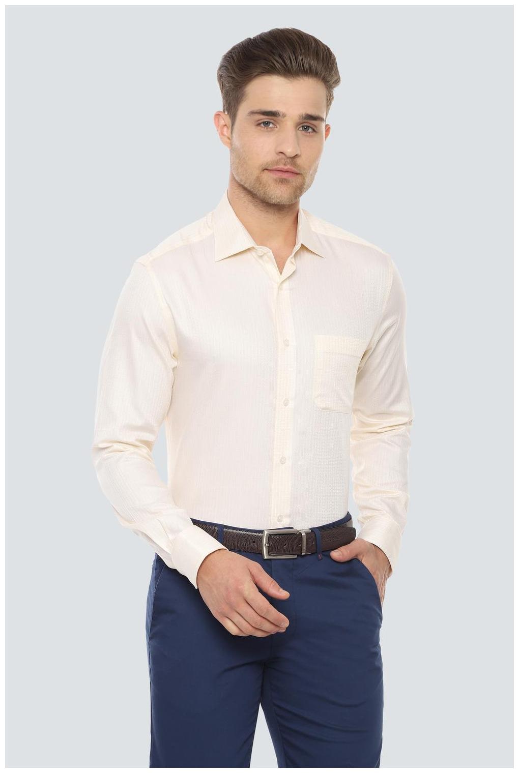 

Louis Philippe Men Regular fit Formal Shirt - Yellow