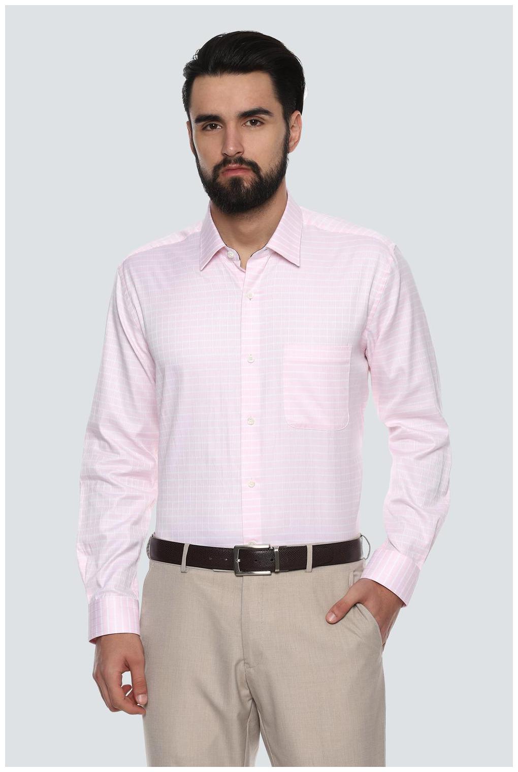 

Louis Philippe Men Regular fit Formal Shirt - Pink