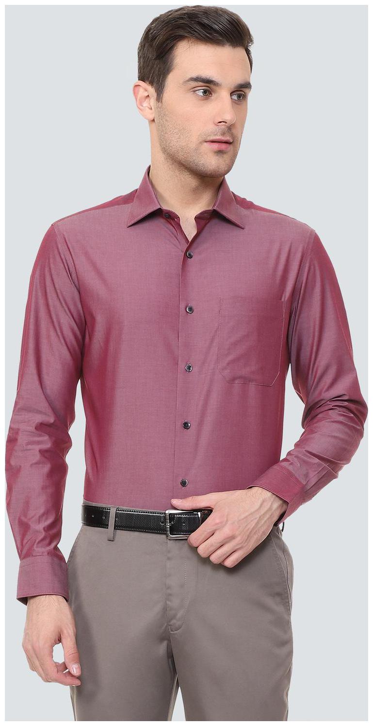

Louis Philippe Men Regular fit Formal Shirt - Maroon