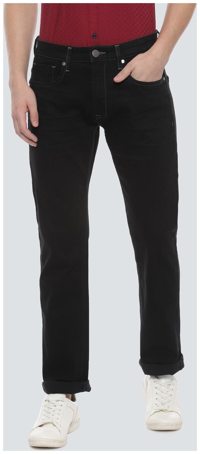 

Louis Philippe Men Black Regular Fit Jeans