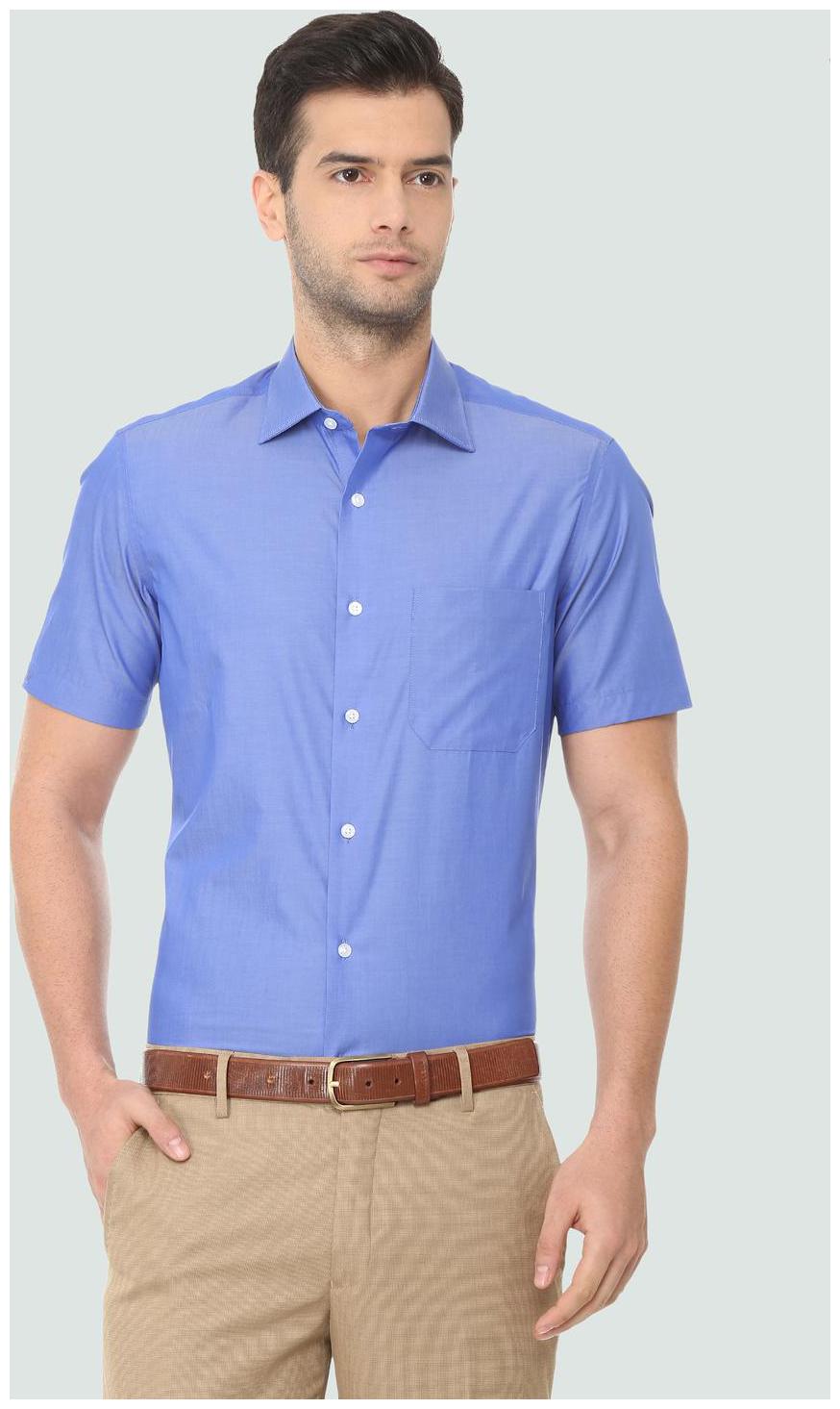 

Louis Philippe Men Regular fit Formal Shirt - Blue