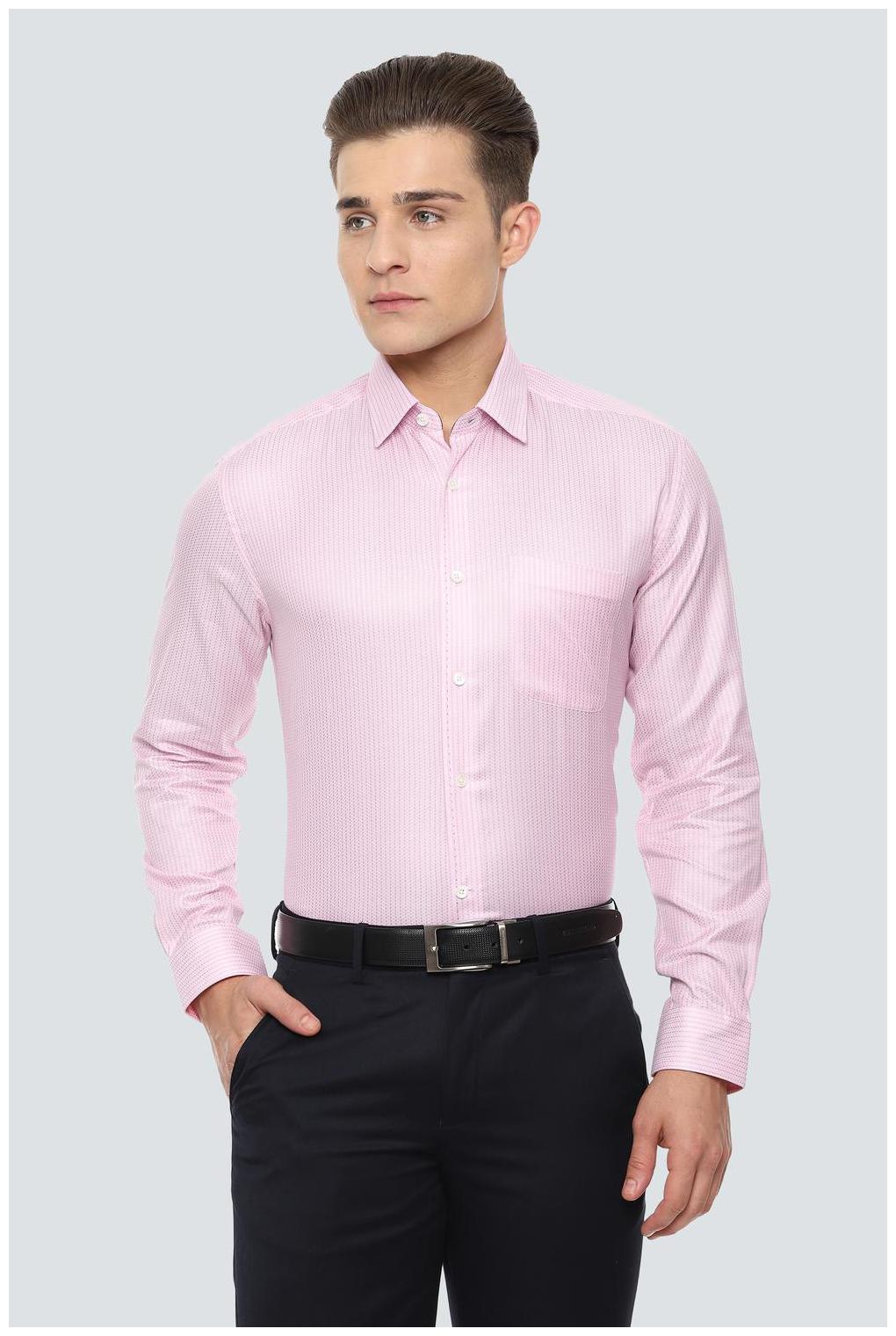 

Louis Philippe Men Regular fit Formal Shirt - Pink