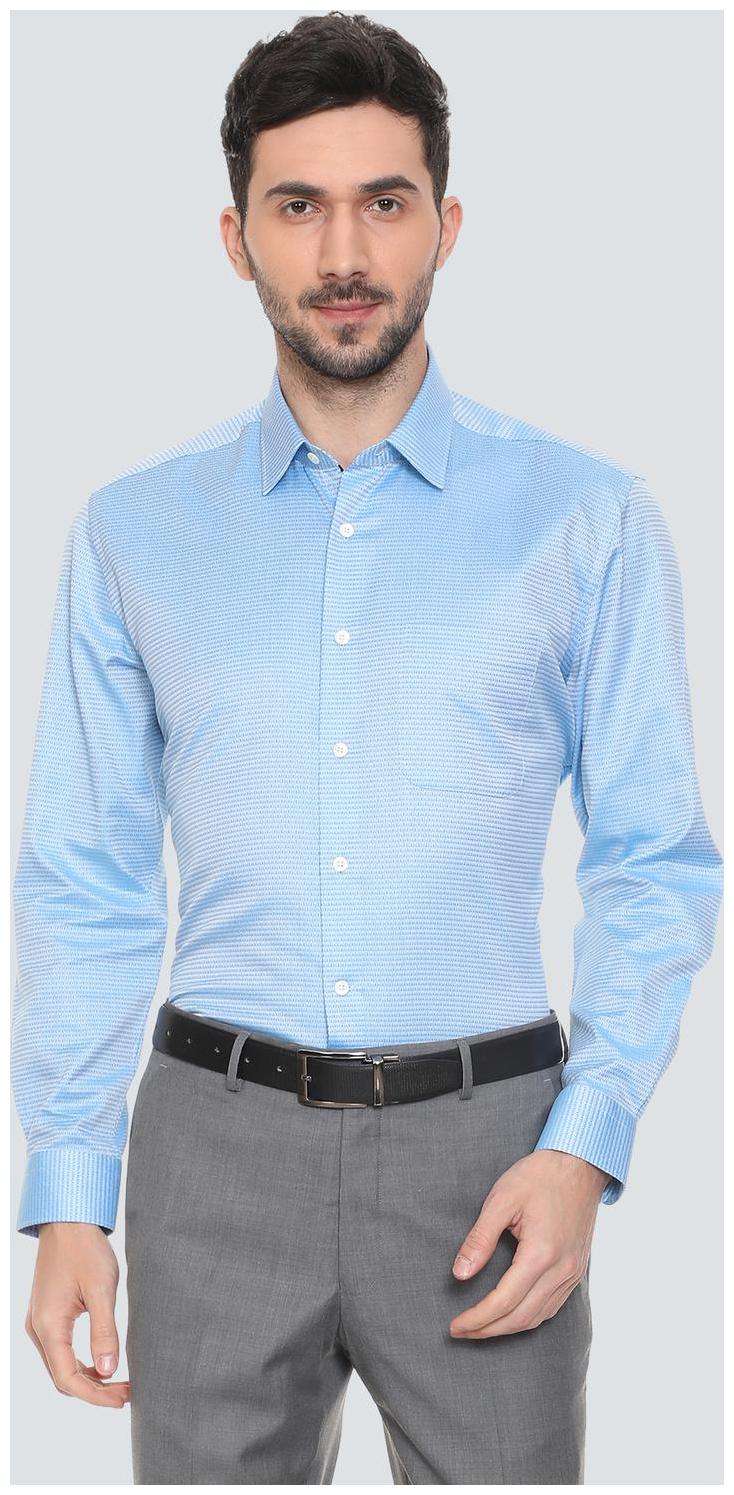 

Louis Philippe Men Regular fit Formal Shirt - Blue
