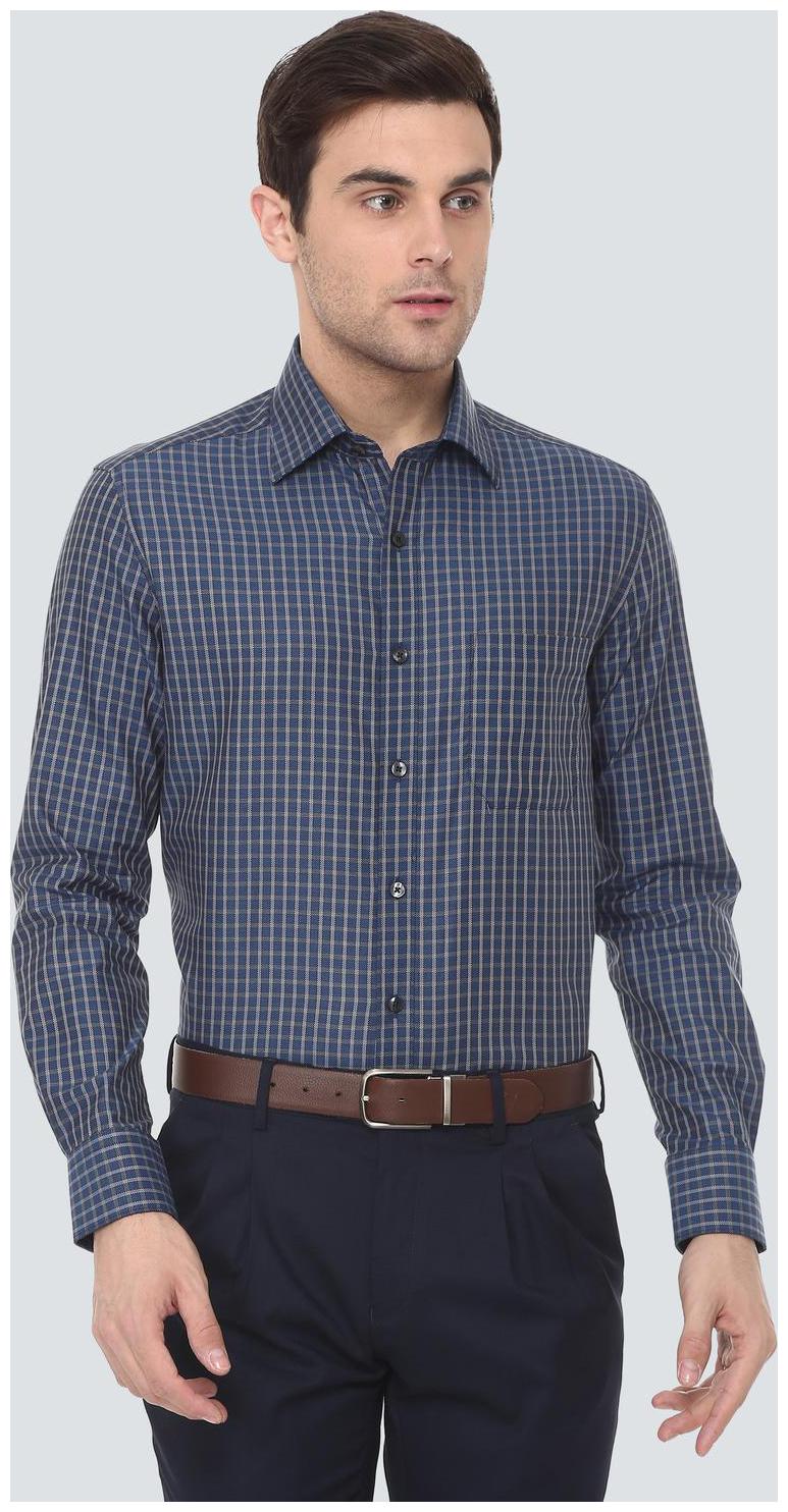 

Louis Philippe Men Regular fit Formal Shirt - Blue