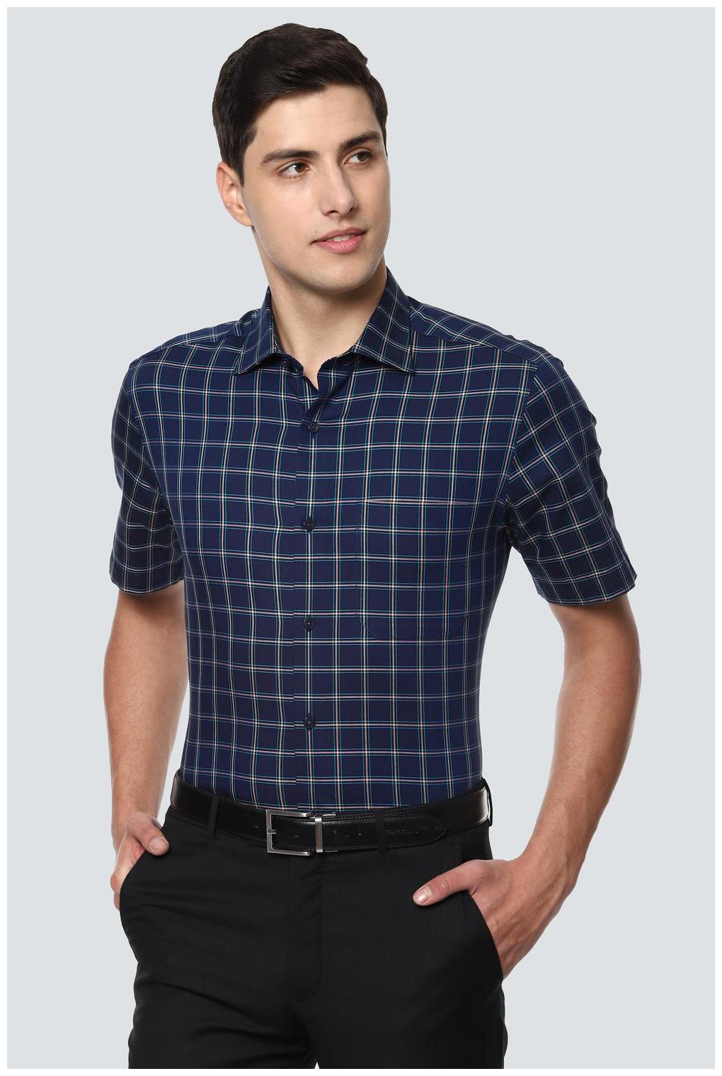 

Louis Philippe Men Regular fit Formal Shirt - Navy blue