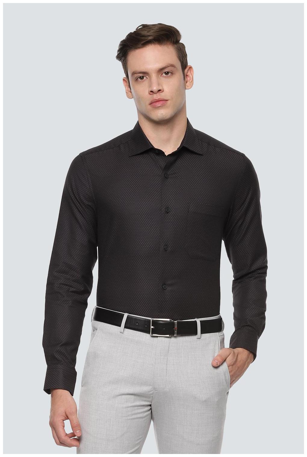 

Louis Philippe Men Regular fit Formal Shirt - Brown