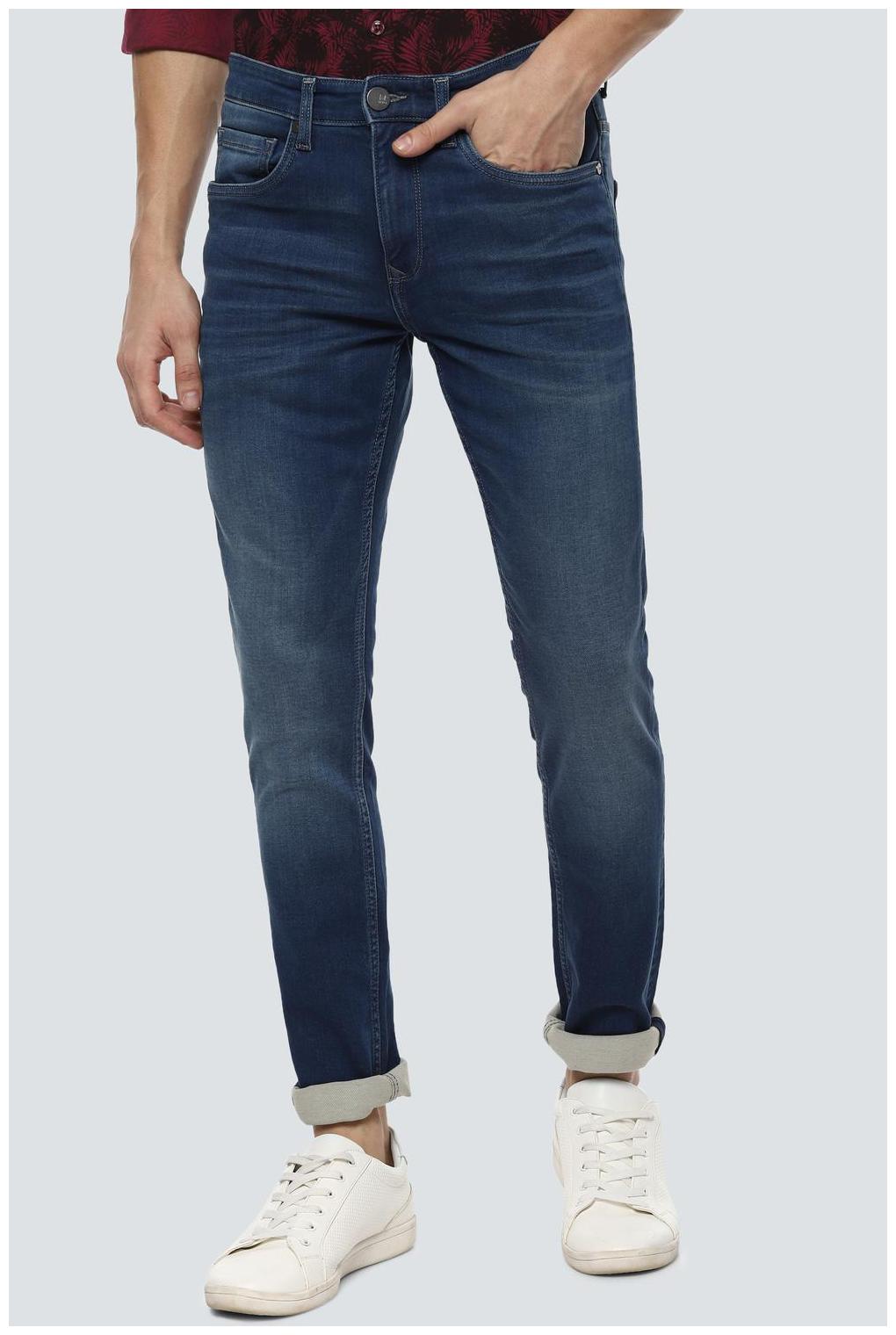 

Louis Philippe Men Navy Blue Slim Fit Jeans