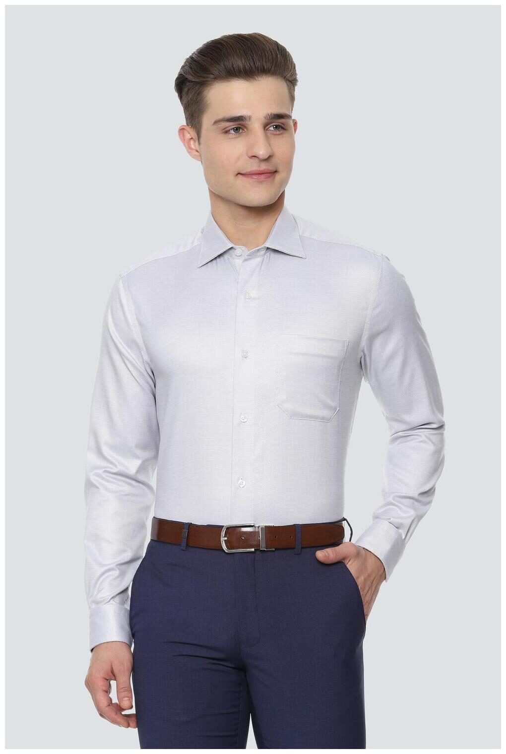 

Louis Philippe Men Regular fit Formal Shirt - Grey