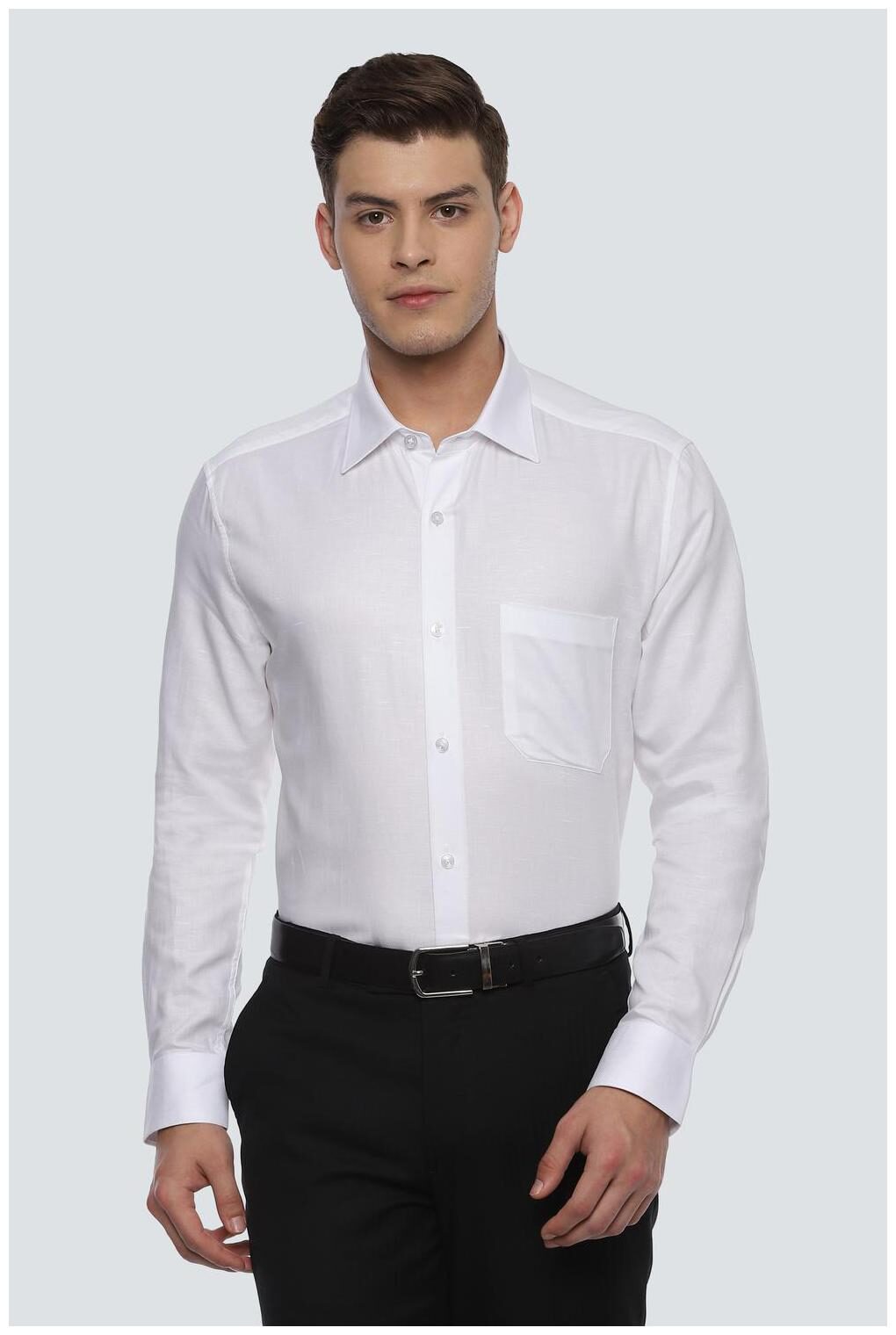 

Louis Philippe Men Regular fit Formal Shirt - White
