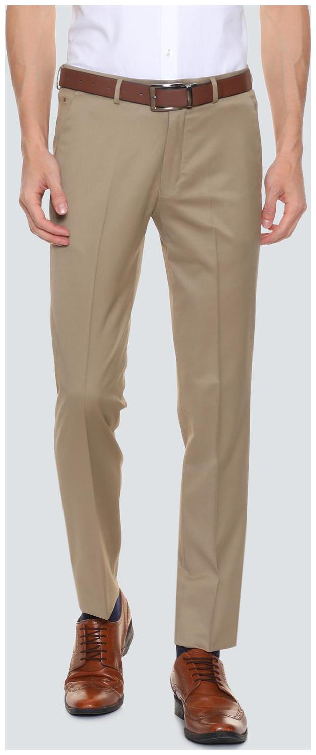 

Louis Philippe Men Solid Regular Fit Formal Trouser - Brown