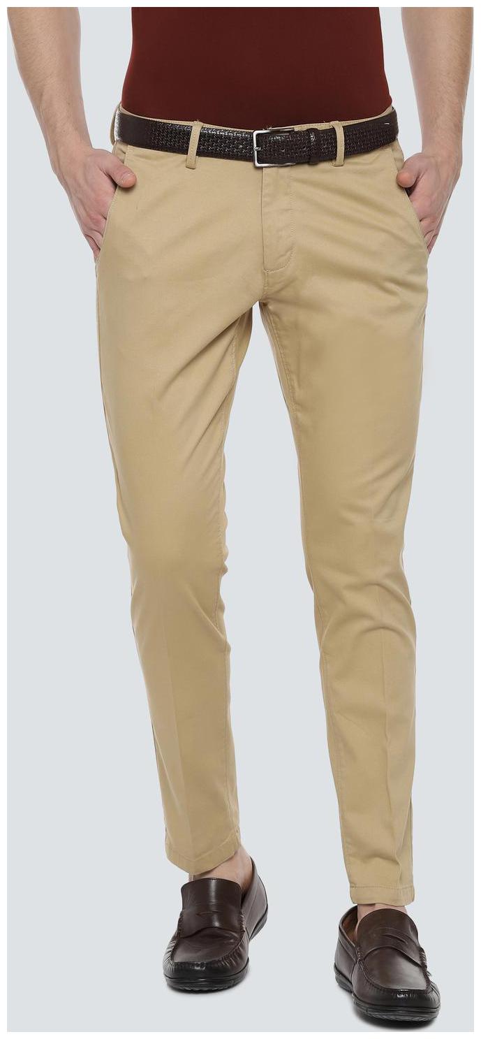 

Louis Philippe Men Brown Solid Slim fit Regular trousers