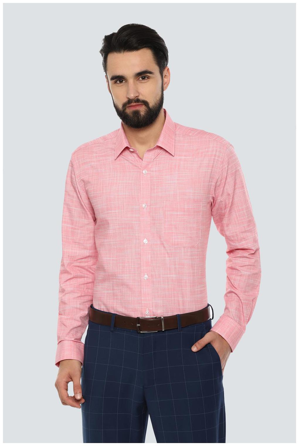 

Louis Philippe Men Slim fit Formal Shirt - Pink
