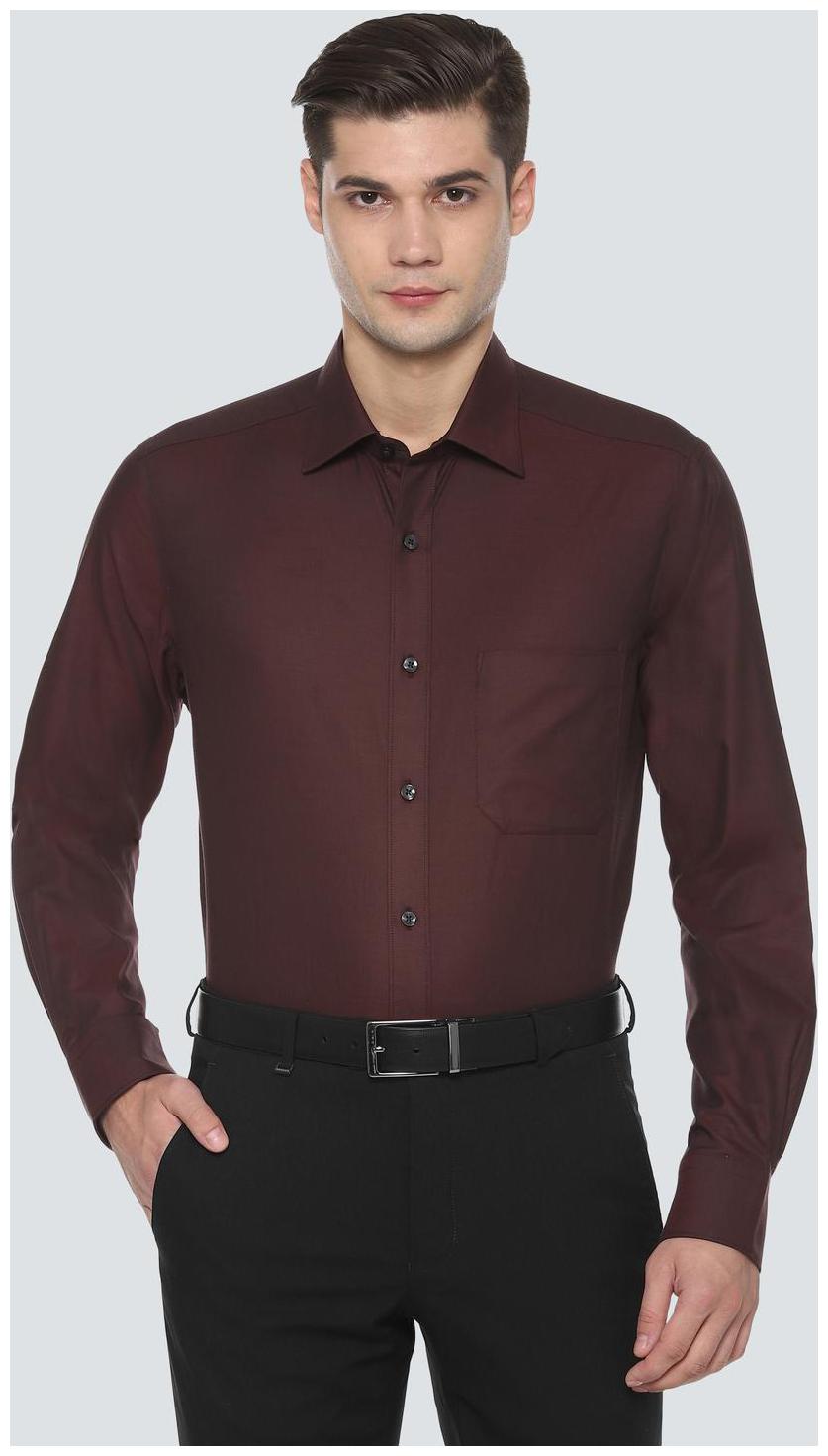 

Louis Philippe Men Regular fit Formal Shirt - Maroon