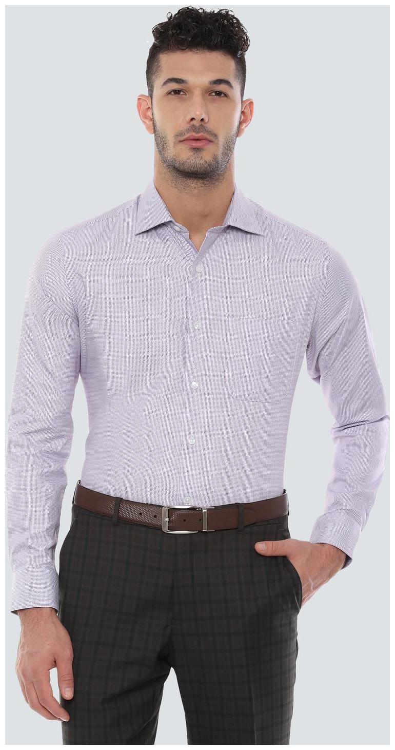 

Louis Philippe Men Purple Textured Regular Fit Casual Shirt
