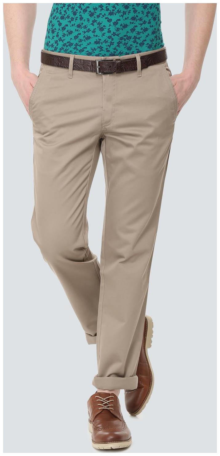 

Louis Philippe Men Brown Solid Slim fit Regular trousers