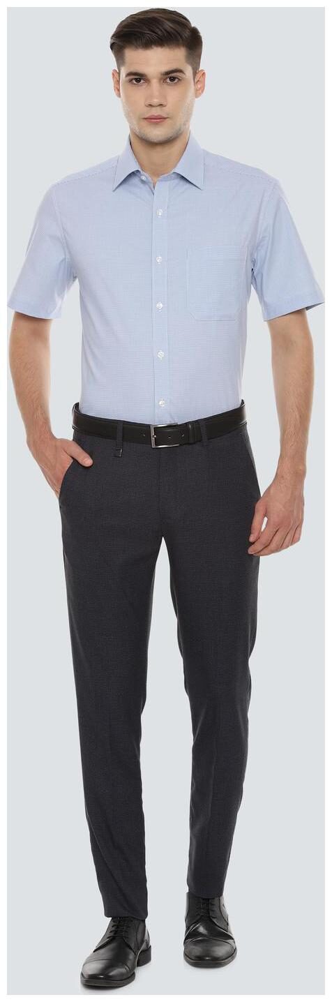 

Louis Philippe Men Regular fit Formal Shirt - Blue