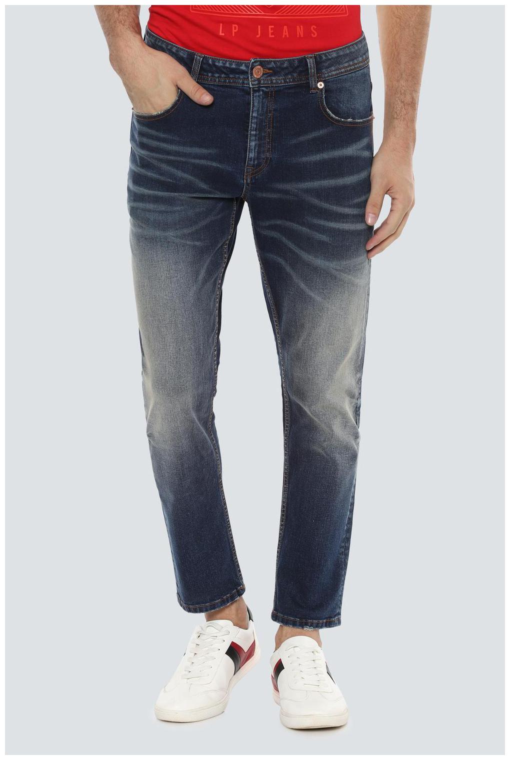 

Louis Philippe Men Navy Blue Slim Fit Jeans