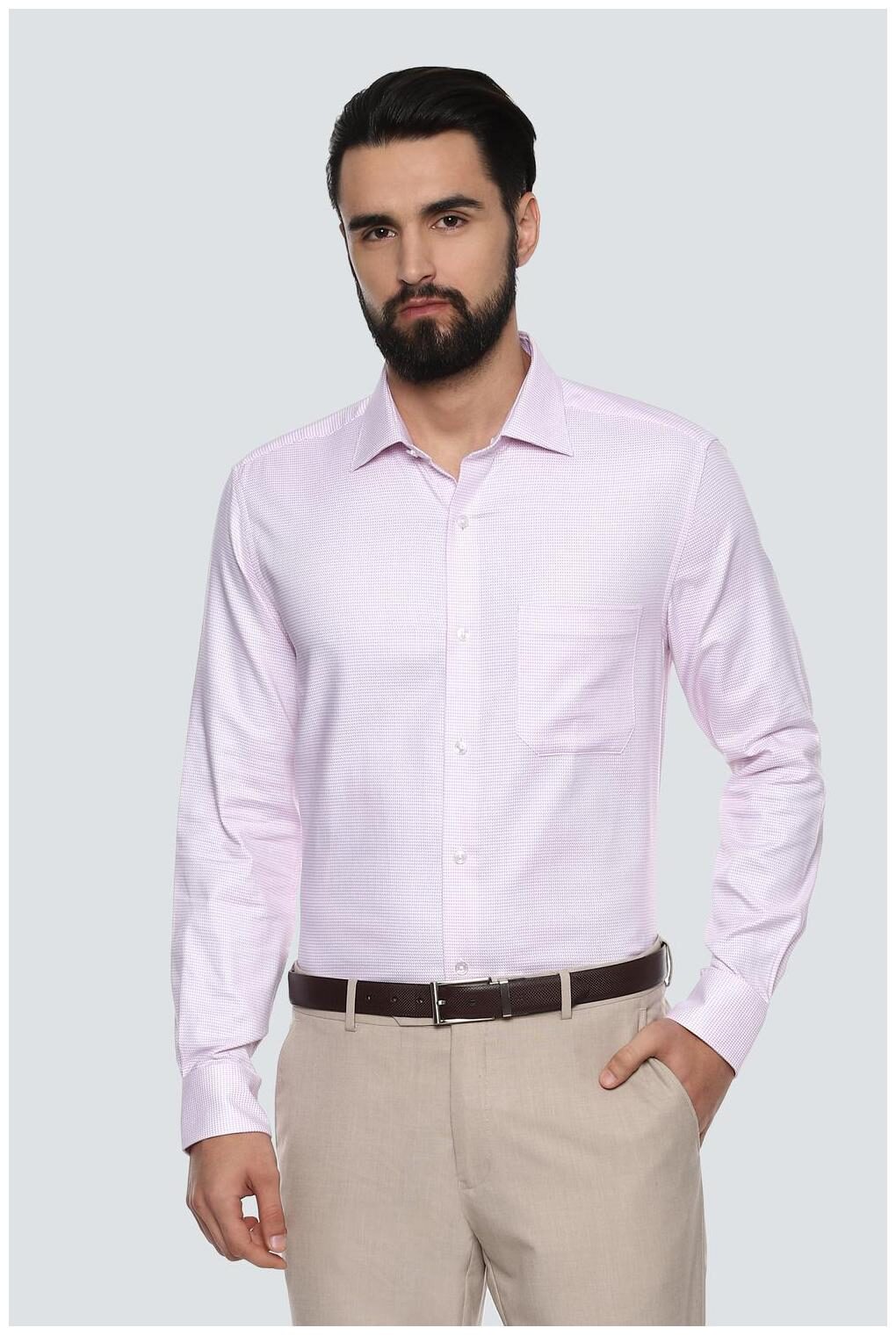 

Louis Philippe Men Regular fit Formal Shirt - Pink