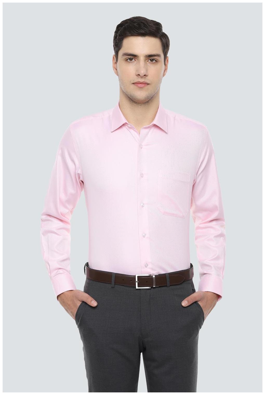 

Louis Philippe Men Slim fit Formal Shirt - Pink