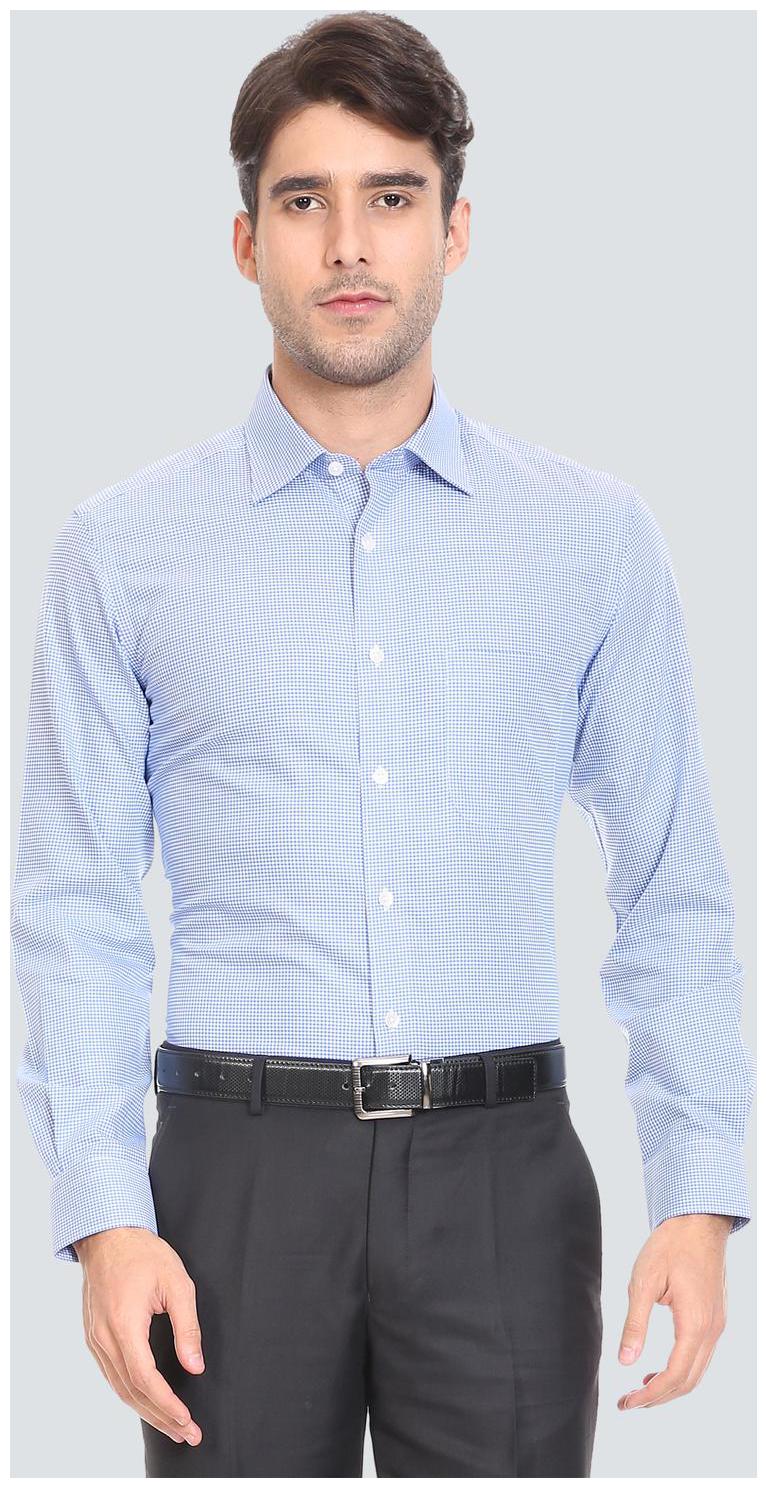 

Louis Philippe Men Regular fit Formal Shirt - Blue