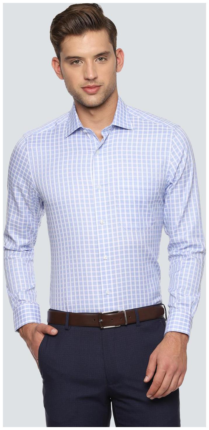 

Louis Philippe Men Regular fit Formal Shirt - Blue