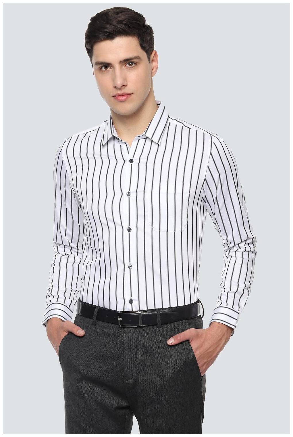 

Louis Philippe Men Super slim fit Formal Shirt - White