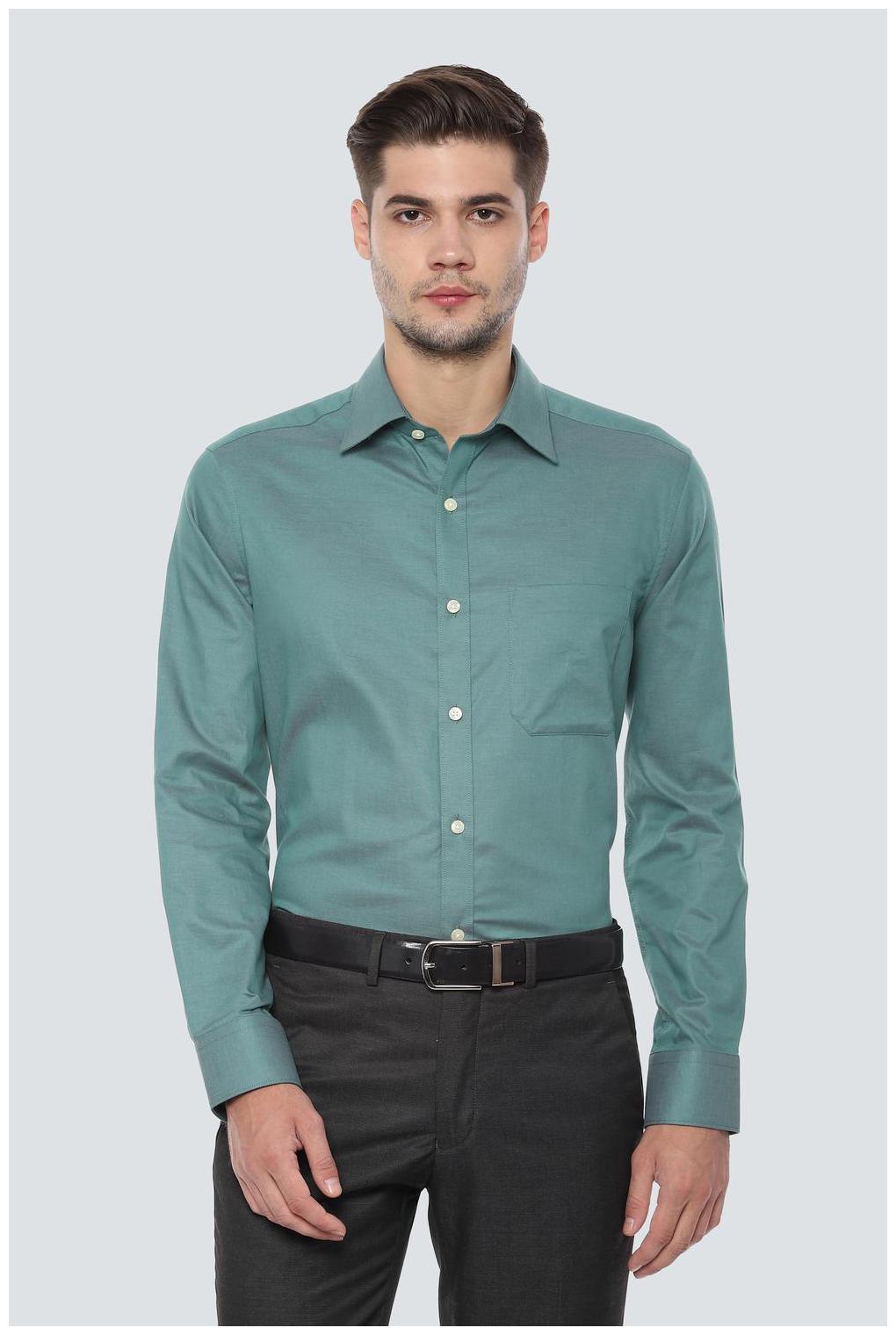 

Louis Philippe Men Regular fit Formal Shirt - Green
