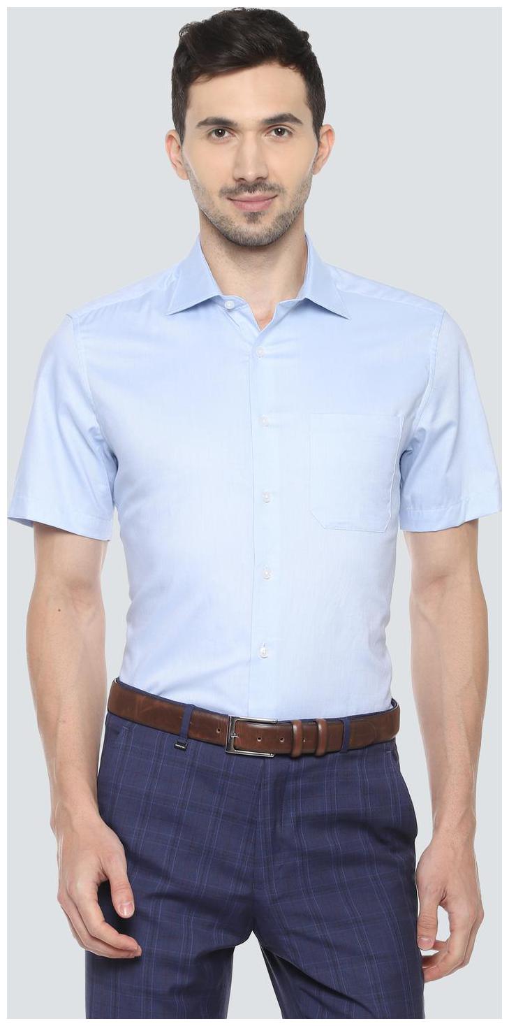 

Louis Philippe Men Regular fit Formal Shirt - Blue