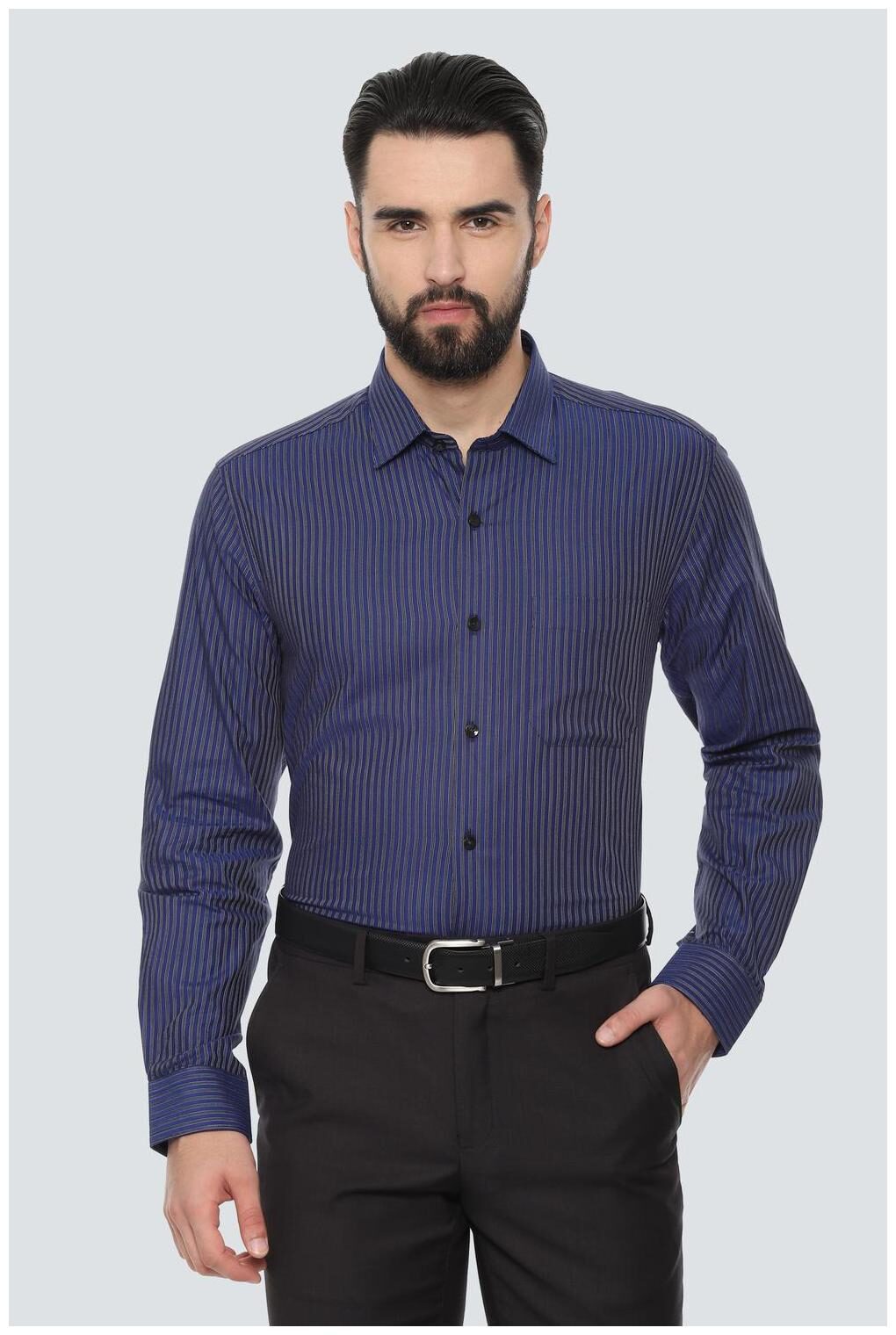 

Louis Philippe Men Slim fit Formal Shirt - Blue