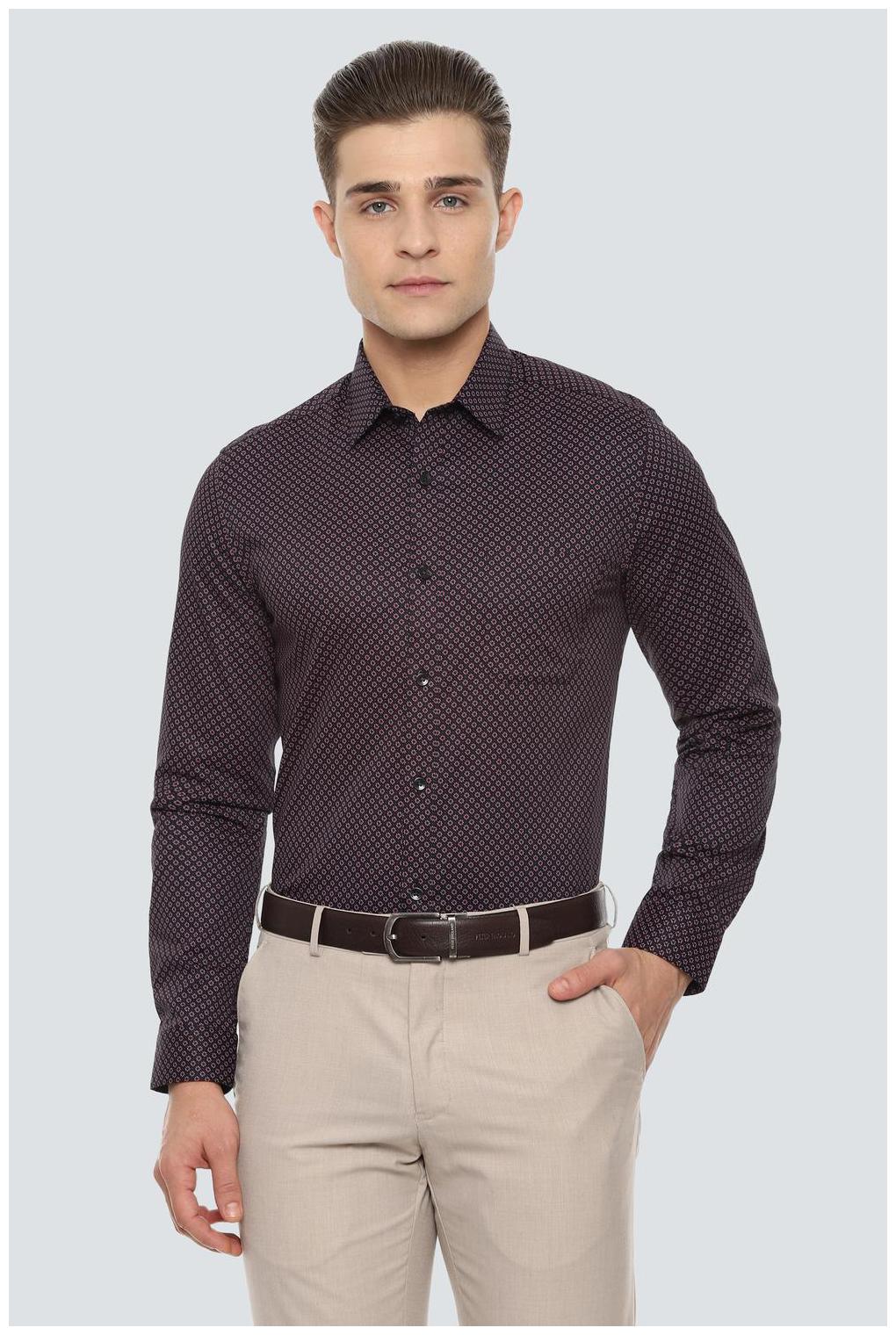 

Louis Philippe Men Super slim fit Formal Shirt - Blue