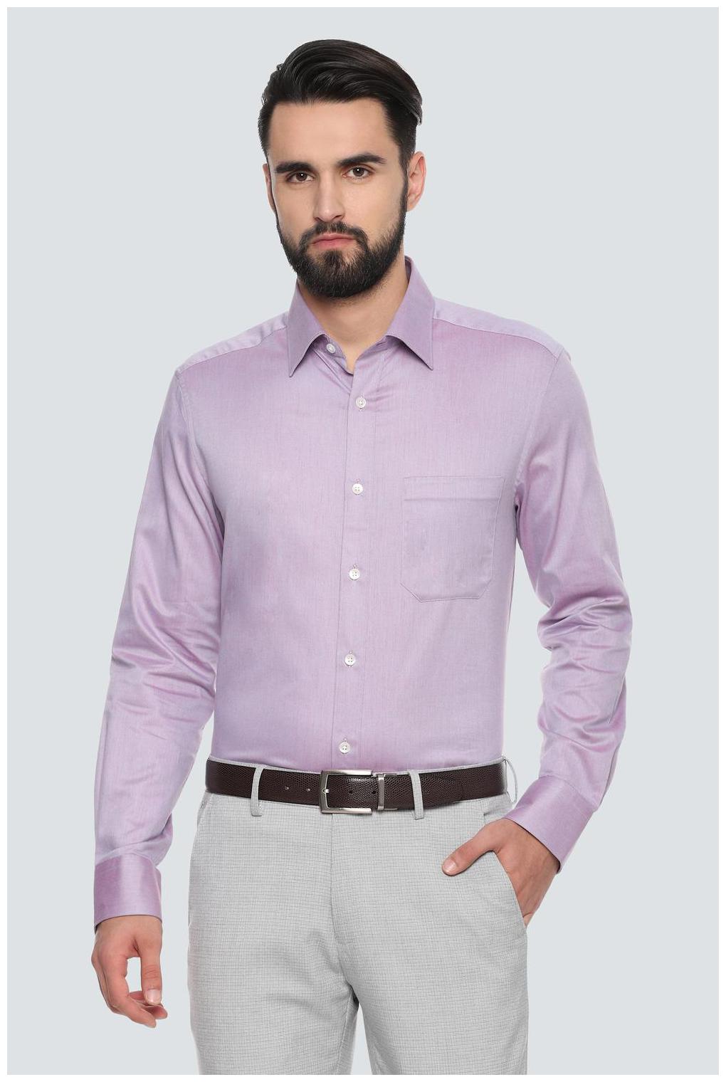 

Louis Philippe Men Regular fit Formal Shirt - Purple