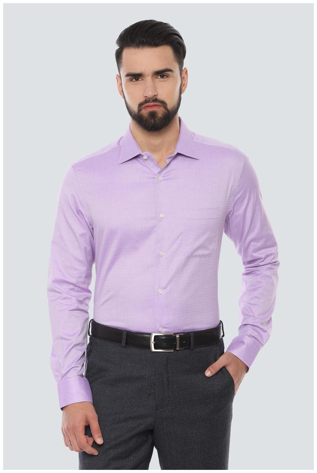 

Louis Philippe Men Regular fit Formal Shirt - Purple