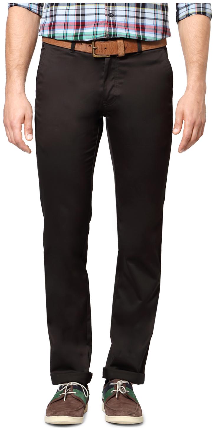 

Louis Philippe Men Brown Solid Slim fit Regular trousers