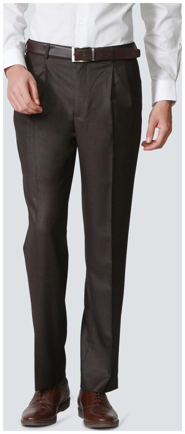 

Louis Philippe Men Solid Regular Fit Formal Trouser - Grey