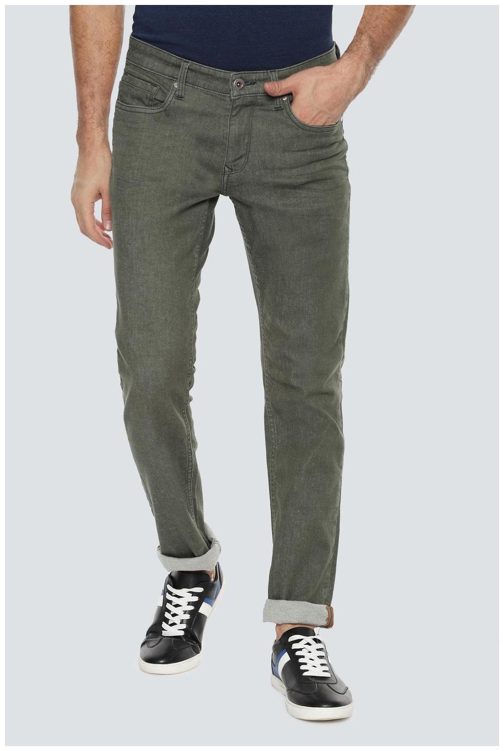 

Louis Philippe Men Green Slim Fit Jeans