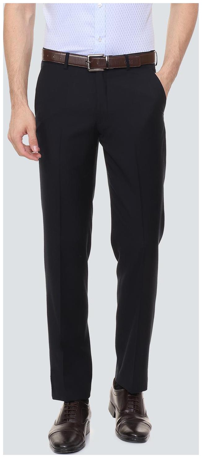 

Louis Philippe Men Solid Regular Fit Formal Trouser - Blue