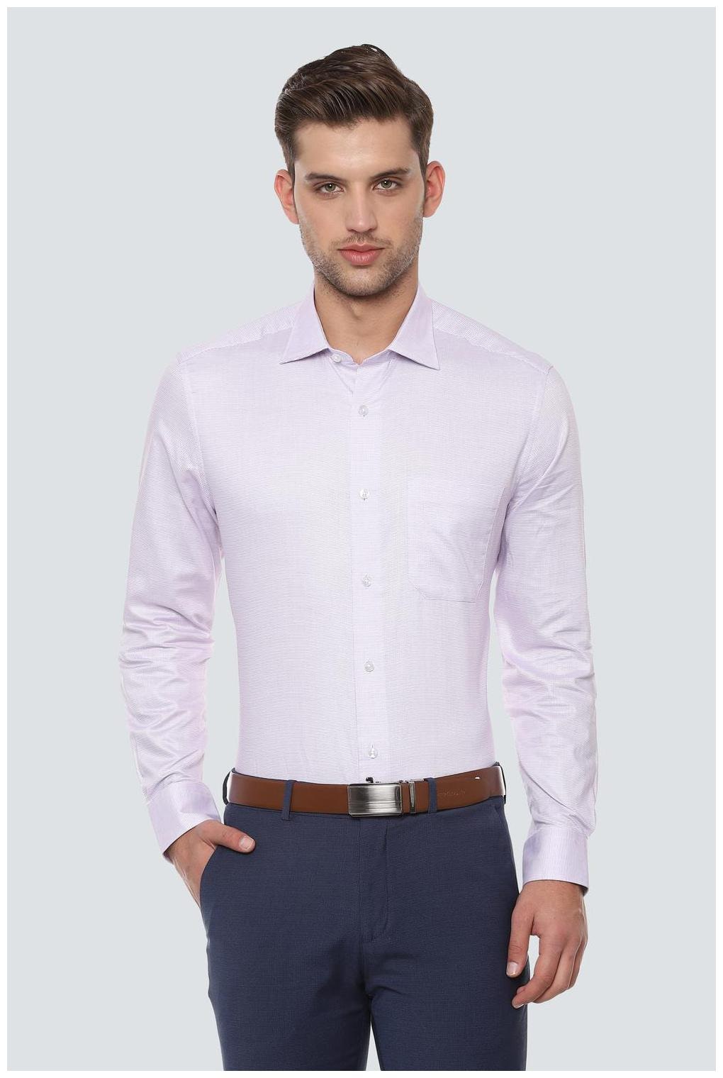 

Louis Philippe Men Regular fit Formal Shirt - Purple