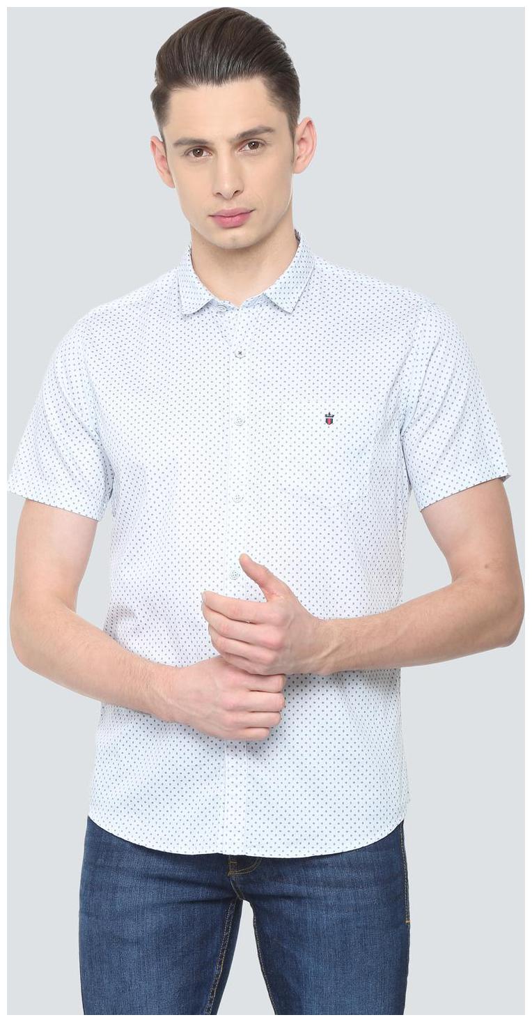 

Louis Philippe Men White Printed Slim Fit Casual Shirt