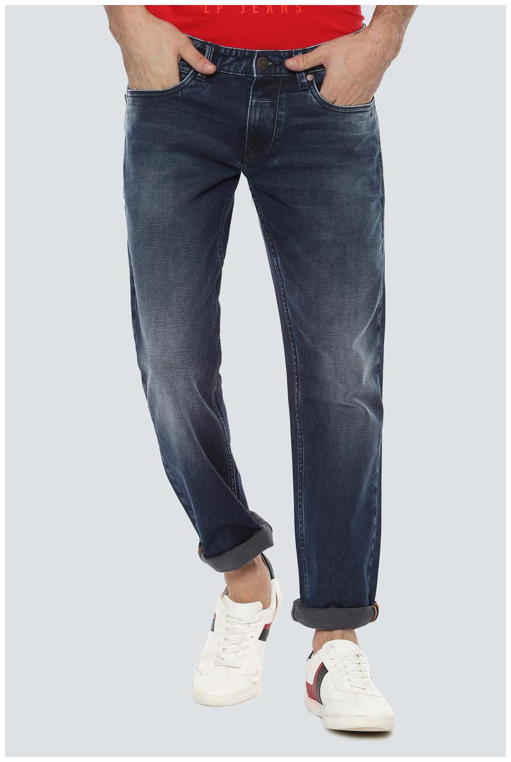 

Louis Philippe Men Navy Blue Slim Fit Jeans