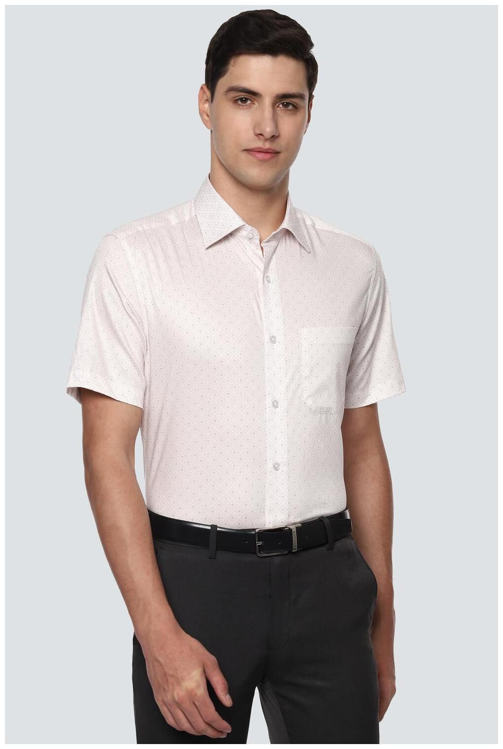 

Louis Philippe Men Regular fit Formal Shirt - Cream
